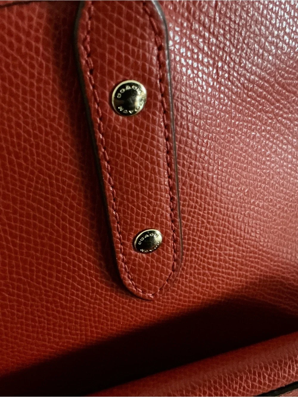 Coach city zip tote vibrant red handbag F36875